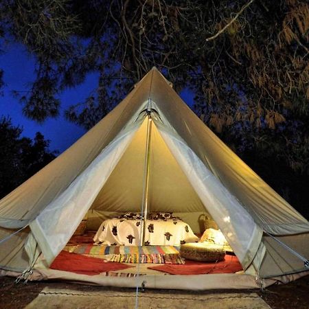 Glamping At A Lovely Tent In Skiaxtro- Marathopoli Villa Exteriör bild
