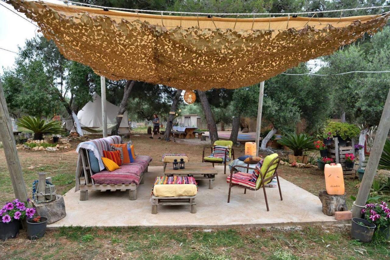 Glamping At A Lovely Tent In Skiaxtro- Marathopoli Villa Exteriör bild