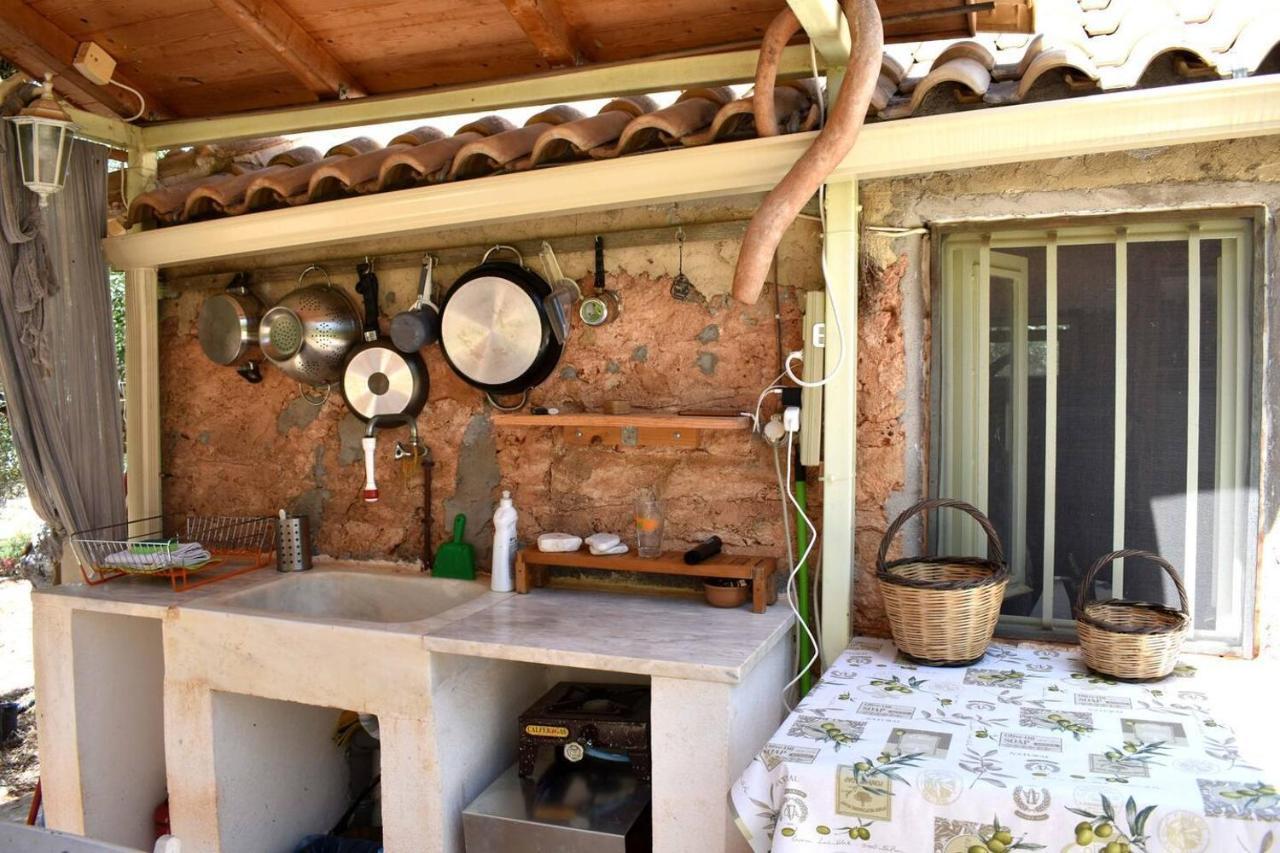 Glamping At A Lovely Tent In Skiaxtro- Marathopoli Villa Exteriör bild