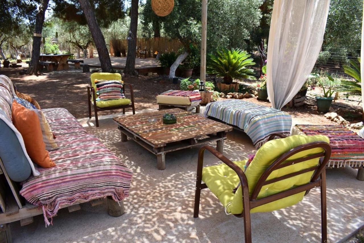 Glamping At A Lovely Tent In Skiaxtro- Marathopoli Villa Exteriör bild