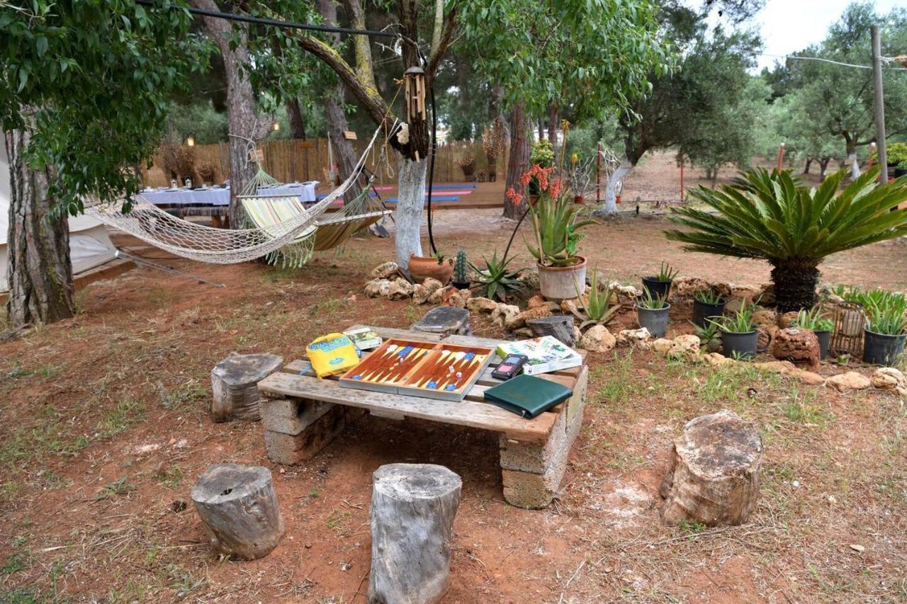 Glamping At A Lovely Tent In Skiaxtro- Marathopoli Villa Exteriör bild
